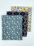 Floral Folk "Iced Sage Little Flowers" by Jo Rose for Lewis & Irene Fabrics