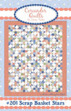 Scrap Basket Stars #201 by Corey Yoder for Coriander Quilts