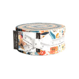 Nutmeg 40 Jelly Roll Strips 2.5" by Basic Grey for Moda