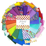 Tiny Beasts & True Colors 5" Charm Pack by Tula Pink for Free Spirit Fabrics