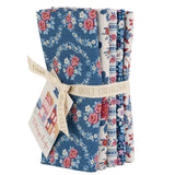 Village Life - Blue Colorway - 5 Fat Quarter Bundle by Tilda