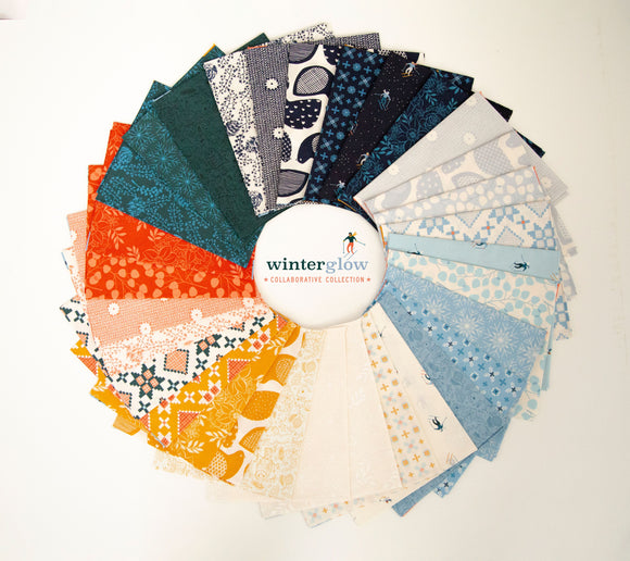 Winterglow 31 Fat Quarter Bundle a Collaborative Collection by Ruby Star Society For Moda