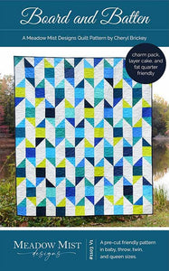 Board and Batten Quilt Pattern by Cheryl Brickey from Meadow Mist Designs