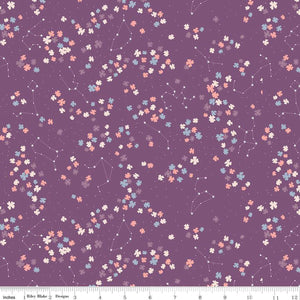 Moonchild "Constellations Grape" by Fran Gulick for Riley Blake Designs