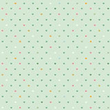 Serendipity 2 (Two) "Hearts Mint" by Minki Kim for Riley Blake Designs