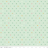 Serendipity 2 (Two) "Hearts Mint" by Minki Kim for Riley Blake Designs
