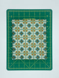 Majolica "Multi Tile Minty Green" by Jo Rose for Lewis & Irene Fabrics