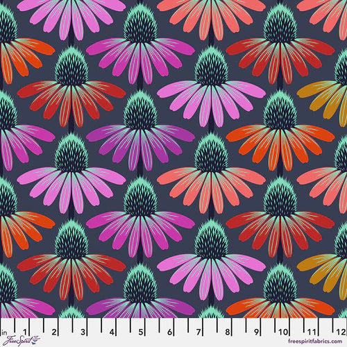 Love Always Echinacea Glow in Glow by Anna Maria for Free Spirit Fabrics