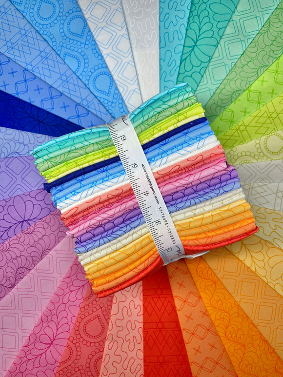 Rainbow Sherbert 29 Fat Quarter Bundle by Sarah Thomas of Saraditty for Moda
