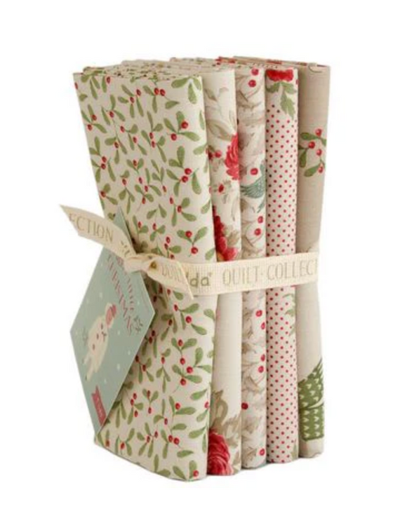 Merry Little Christmas - Bundle in Cream - 5 Fat Quarter Bundle by Tilda