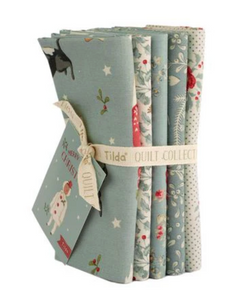 Merry Little Christmas - Bundle in Duck Egg - 5 Fat Quarter Bundle by Tilda