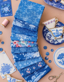 Something Blue Dark Colorway - 10 Fat Quarter Bundle by Tilda