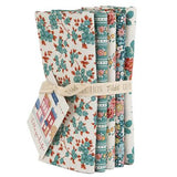 Village Life - Petrol/Teal Colorway - 5 Fat Quarter Bundle by Tilda