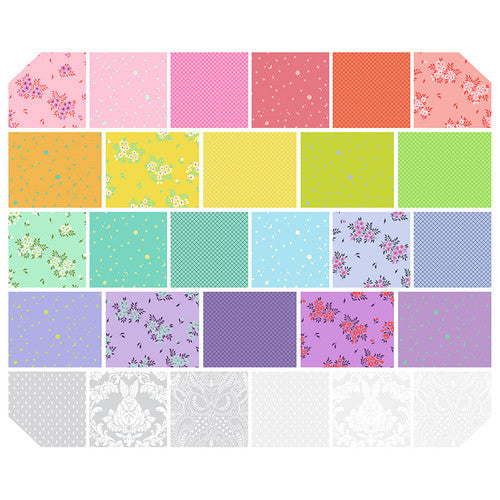 **Pre-Order 2025 True Colors 28 Fat Quarter Bundle Coordinating with Full Moon Forest II by Tula Pink for Free Spirit Fabrics