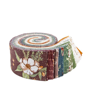Olive Grove 2 1/2" Rolie Polie Precut by Amber Elliot of Alderwood Studio for Riley Blake Designs