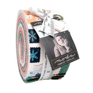 Tiny Christmas 40 Jelly Roll Strips 2.5" by Lizzy House for Moda