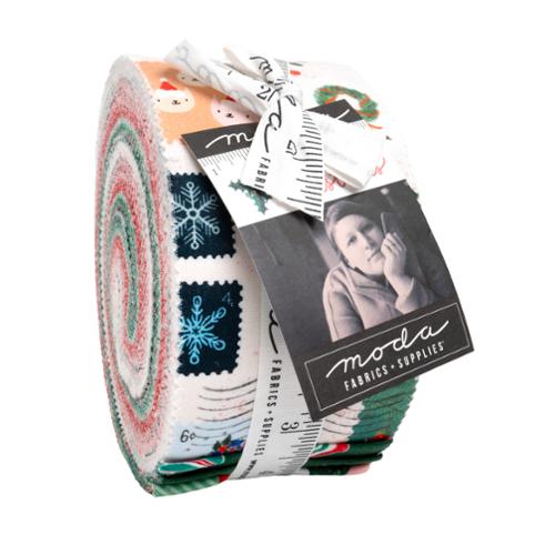 Tiny Christmas 40 Jelly Roll Strips 2.5