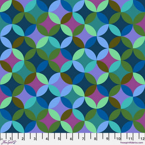 Love Always Cathedral Multi in Blue by Anna Maria for FreeSpirit Fabrics