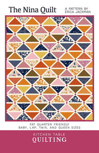 The Nina Quilt Pattern by Erica Jackman from Kitchen Table Quilting