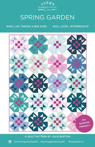 Spring Garden Quilt Pattern by Running Stitch Quilts