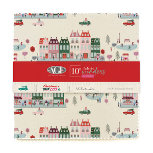 Christmas in the City 10" Square Pre-Cut Bundle by AGF Studio for Art Gallery Fabrics