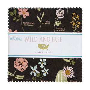 Wild and Free 5" Stacker Pre-Cut bundle by Gracey Larson for Riley Blake Designs