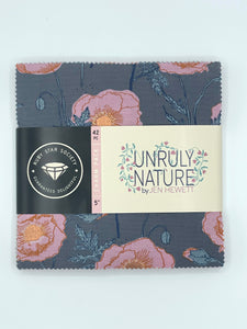 Unruly Nature 5" Charm Pack Pre-Cut Bundle by Jen Hewett for Ruby Star Society