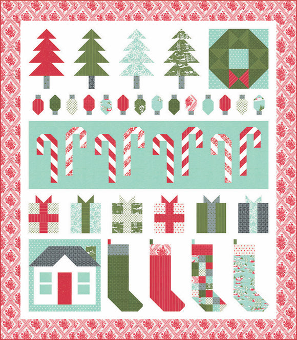 Merry Little Christmas Kit - Christmas Stroll - Bonnie and Cammile for Moda Fabrics