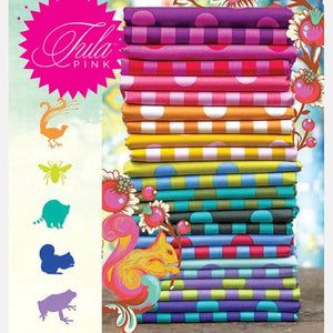 Pom Pom & Tent Stripes True Colors 27 Fat Quarter Bundle by Tula Pink for Free Spirit Fabrics