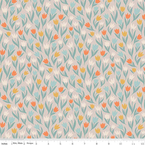 Fairy Dust "Tulips Gray" by Ashley Collett Design for Riley Blake Designs