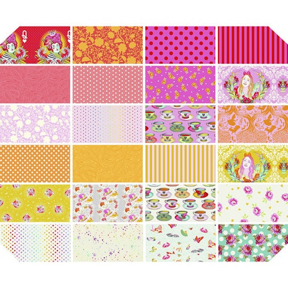 Curiouser & Curiouser Wonder Bundle 24 Fat Eighths by Tula Pink for Free Spirit Fabrics for Free Spirit Fabrics