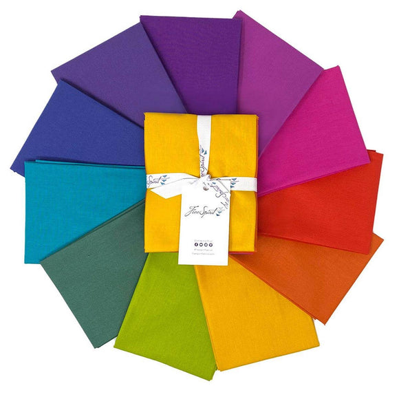 True Colors - Dragon 11 Fat Quarter Bundle by Tula Pink for Free Spirit Fabrics