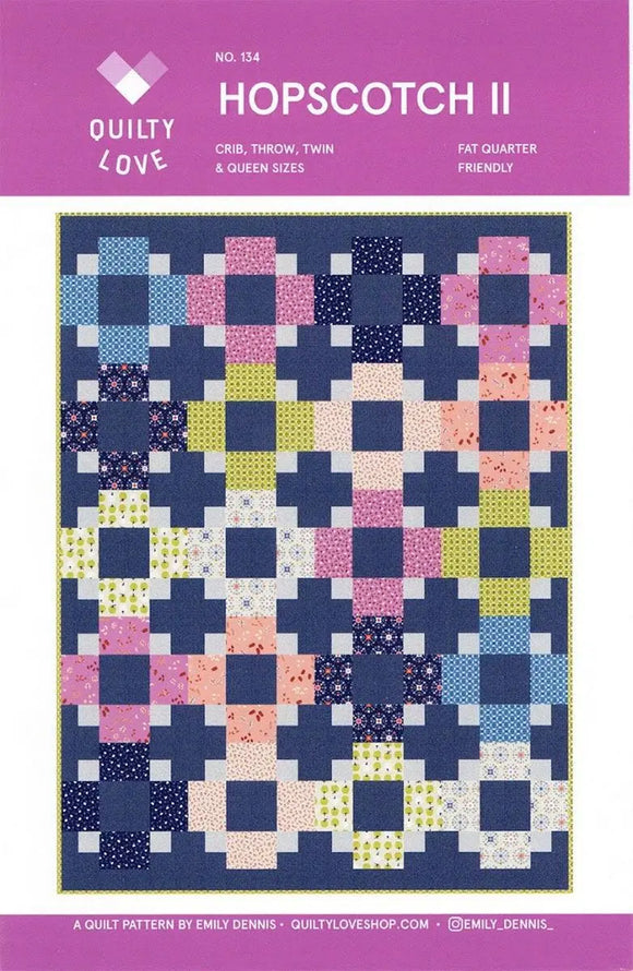 Hopscotch II for Quilty Love by Emily Dennis