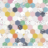 Hidden Cottage "Hexagon Mustard" by Minki Kim for Riley Blake Designs