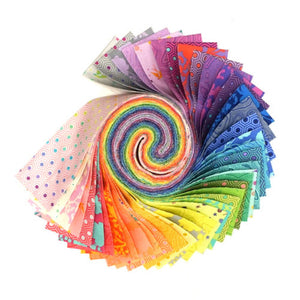 Tula's True Colors Design Roll (2.5" x 42" width of fabric) Precut by Tula Pink for FreeSpirit Fabrics
