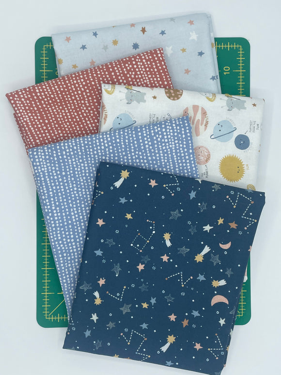 To The Moon 5 Fabric Curated Bundle by Dear Stella Collection for Dear Stella