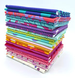 True Colors Curiouser & Curiouser Coordinates Bundle 23 Fat Quarter Bundle by Tula Pink for Free Spirit Fabrics